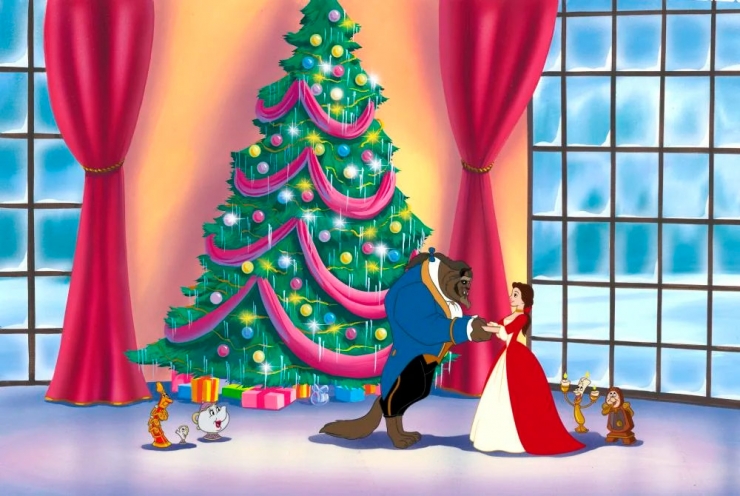Мультфильм Красавица и чудовище Чудесное Рождество