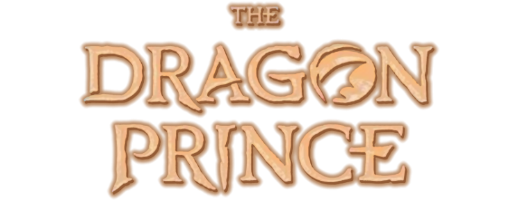 Логотип мультсериала Принц драконов на английском - второй вариант