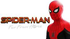 Логотип с Питером Паркером из фильма Человек-паук Вдали от дома