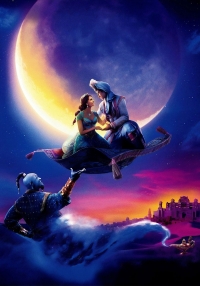 Чистый постер фильма Аладдин с Джинном, Ковром и Жасмин