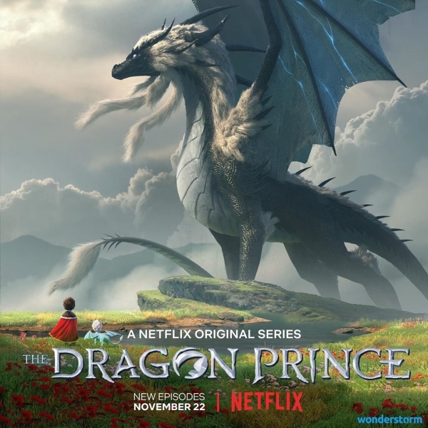 Принц драконов 3 сезон - постер с Эзраном, Зимом и королевой драконов